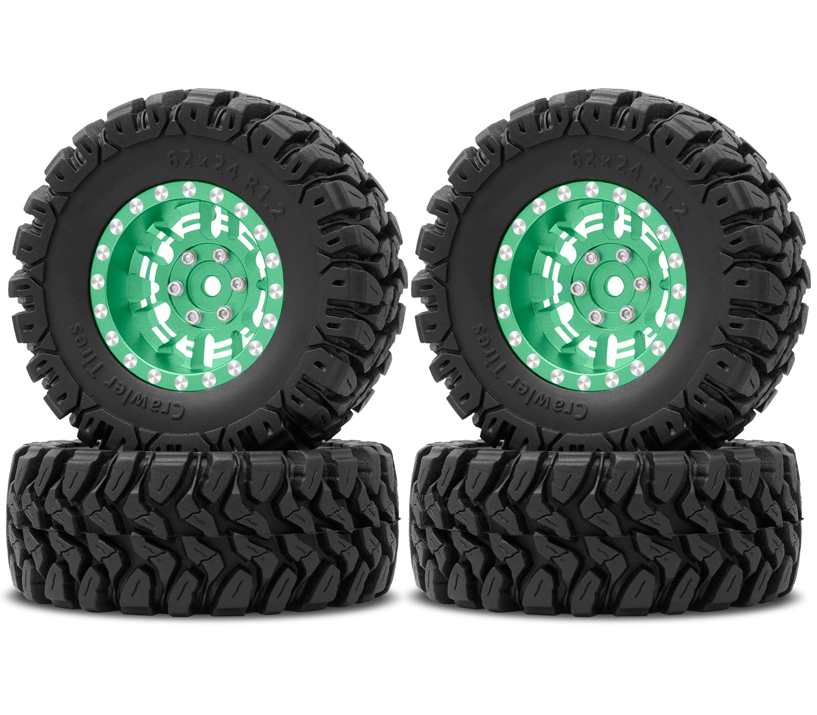 Amazon.com: OGRC 1.0 Plus (1.2 Inches) Beadlock Wheels 7mm Negative ...