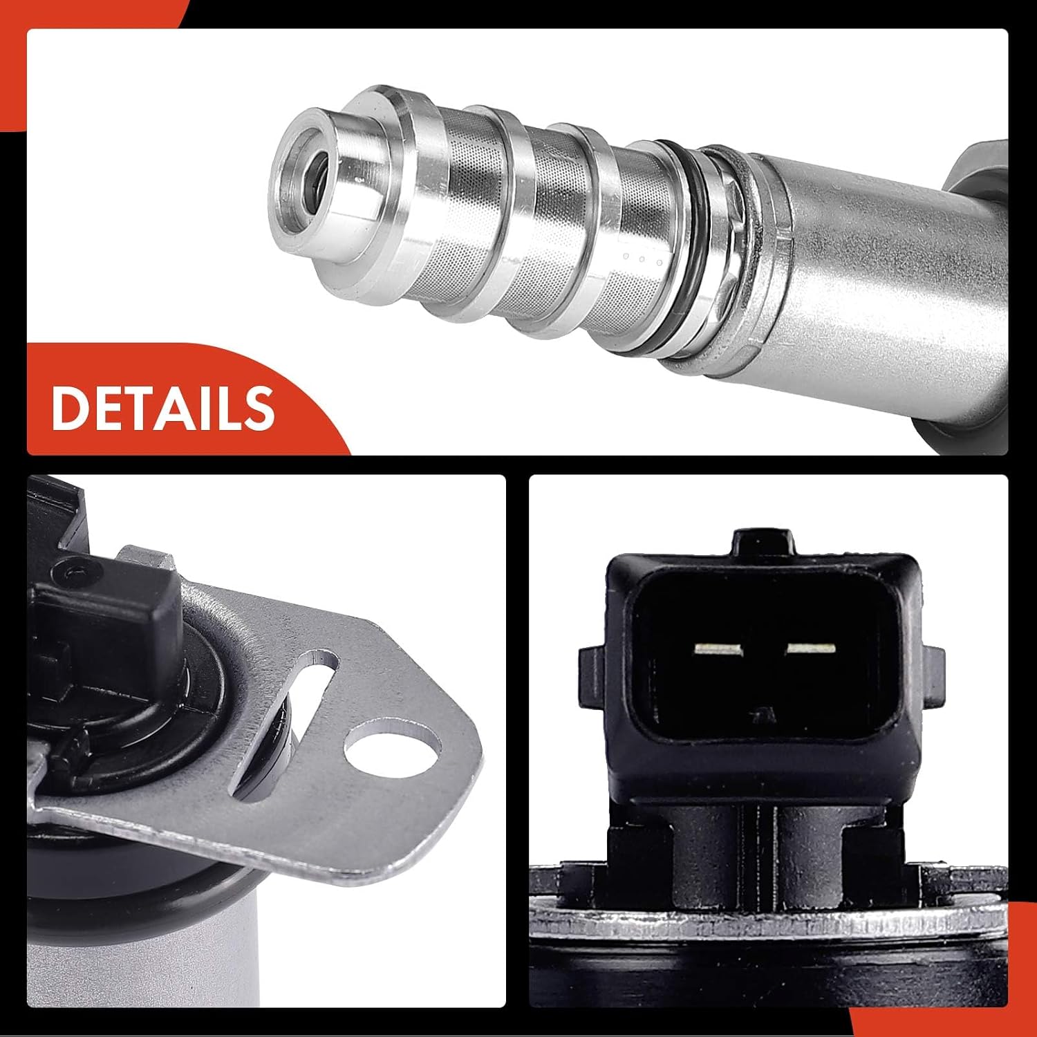 A-Premium Engine Variable Valve Timing (VVT) Solenoid Compatible with BMW 335i 2007-2015 335xi 535i 550i 435i 640i 650i 740i 750i 750Li xDrive, 135i X1 X3 X4 X5, Replace# 11368605123, 11367585776