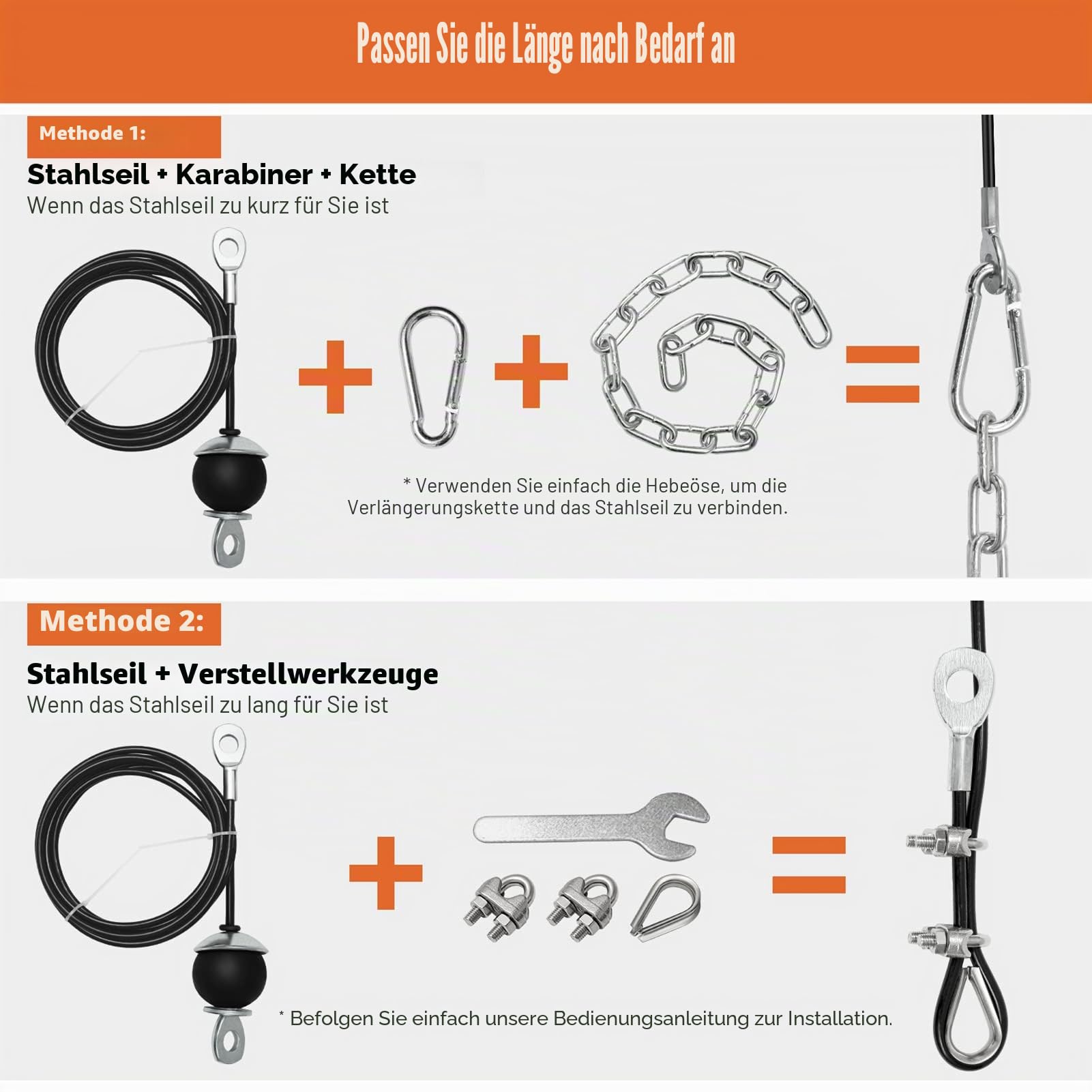 SERTT Seilzug Fitness Premium System Gym, Verbesserte Gewicht kabelzug Trainings geräte für Gym LAT Pull Down, Bizeps Curl, Trizeps, Armtraining, Kabel Maschine System Zusatzgeräte