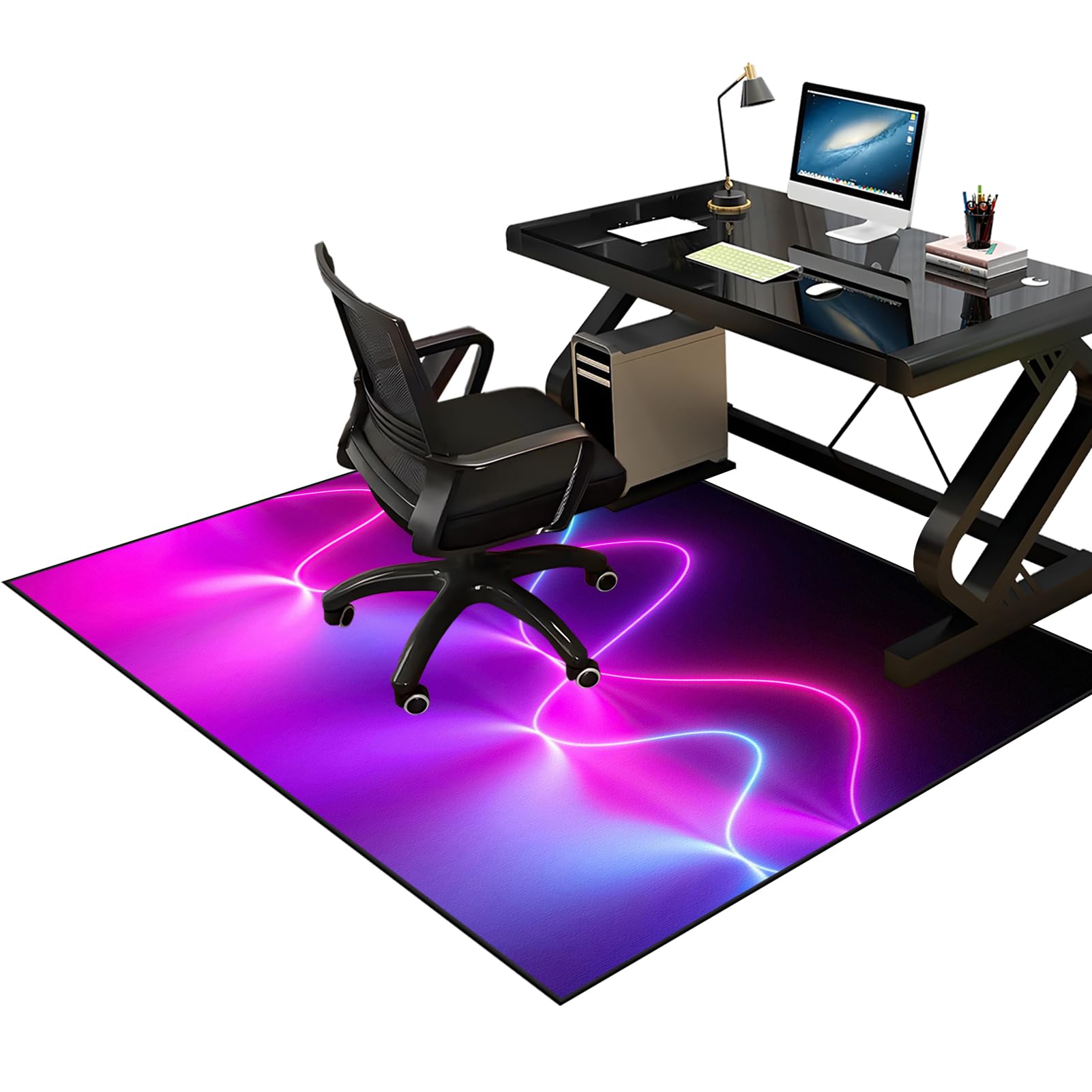 200 x 210 cm Tapis de Sol Bureau, Tapis de Protection du Sol pour Chaise de Bureau, Tapis de Chaise de Bureau pour Moquette, Tapis Gaming Sol pour Chaise de Bureau stratifiée, Bureau et Chambre