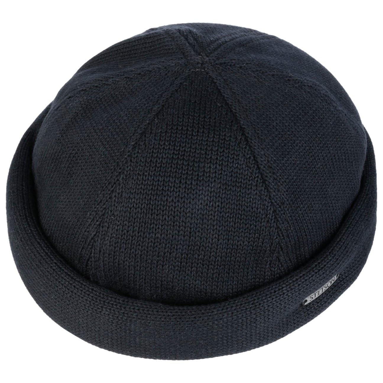 Stetson Docker Strickmütze Herren Atmungsaktiv 100% Baumwolle Größenverstellbar Wintermütze Baumwoll-Innenfutter Herbst Winter
