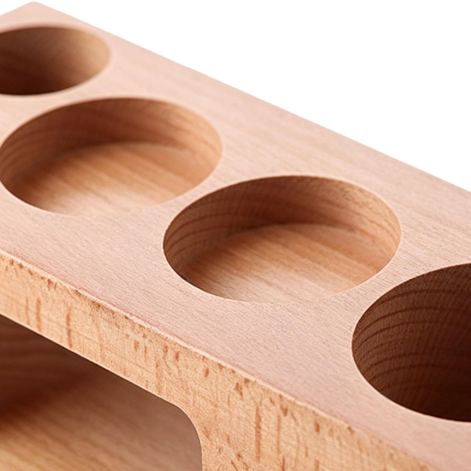 Estación de prensado multifunción 58 mm de madera natural | Para Cafetera Espresso Para Café, Cocina, Esquina De Café Bar, Infusión Diaria Matutina, Almacenamiento Y Orden