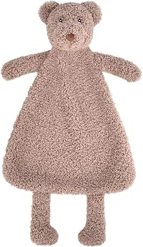 Baby Brown Teddy Bear Stuffed Animal Security Blanket, Soft Plush Bear Character Lovey Blanket, Baby Shower/Nursery Gift, Newborn Infant Toddler Snuggle Blankie for Boys Girls, 16 Inches