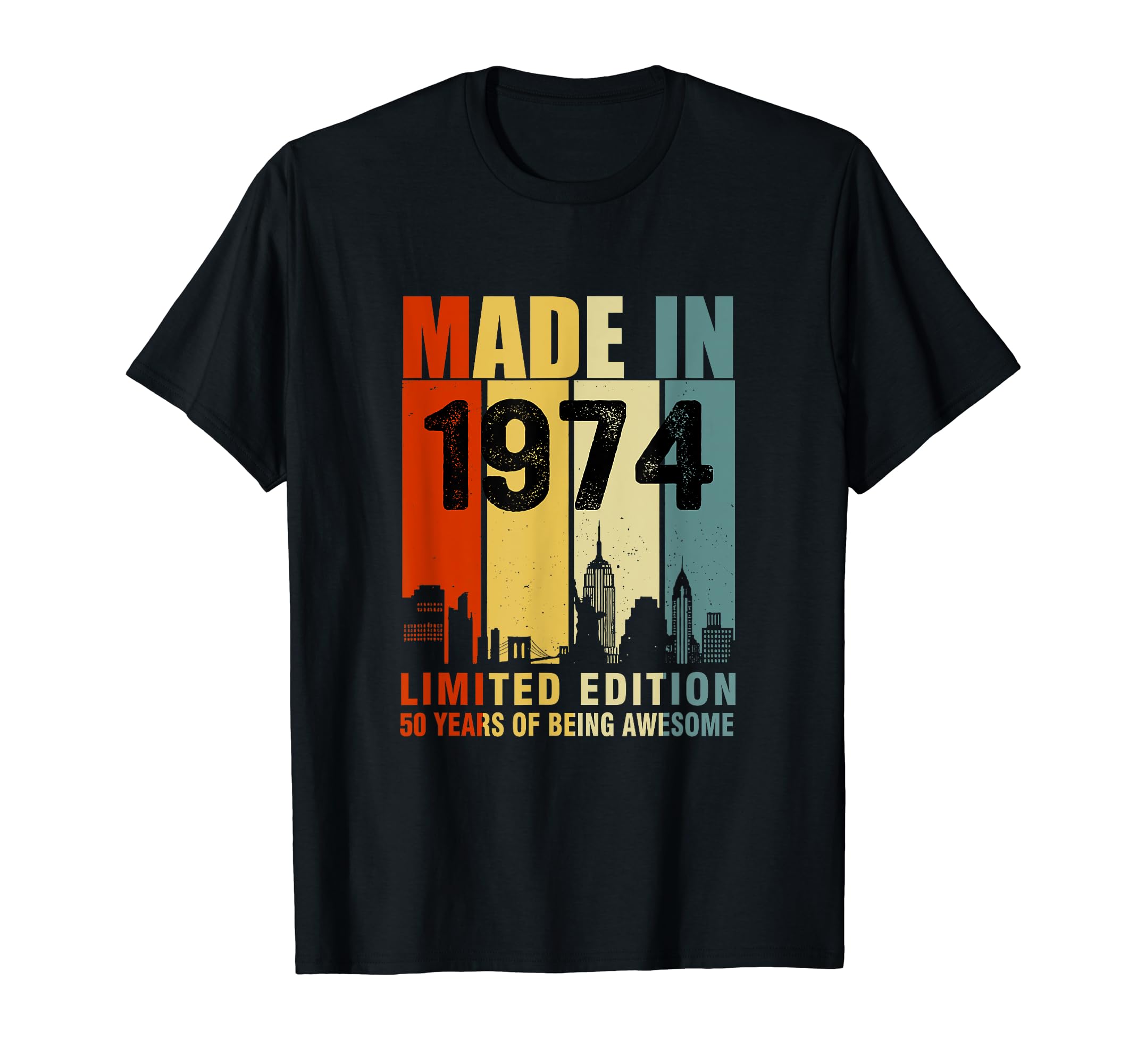 Made In 1974 Limited Edition 50 Years Of Being Awesome T-Shirt