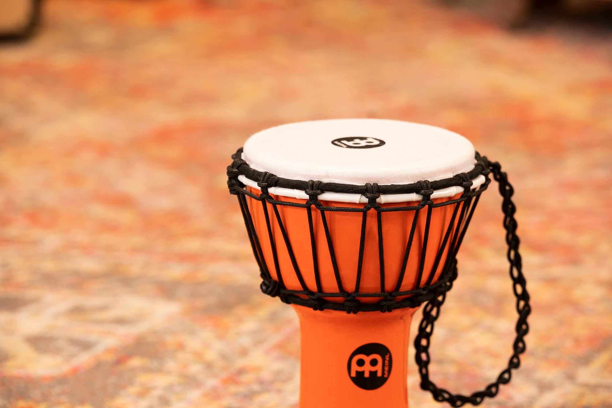 Meinl Percussion 18cm Jr. Djembe, Instrument dla dzieci i dorosłych, Pomarańczowy (JRD-O)