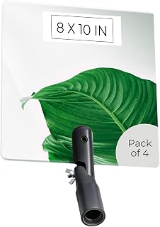Flex Vue Inspection Mirror with Threaded Adapter, 8 inch x 10 inch - 4 Pack