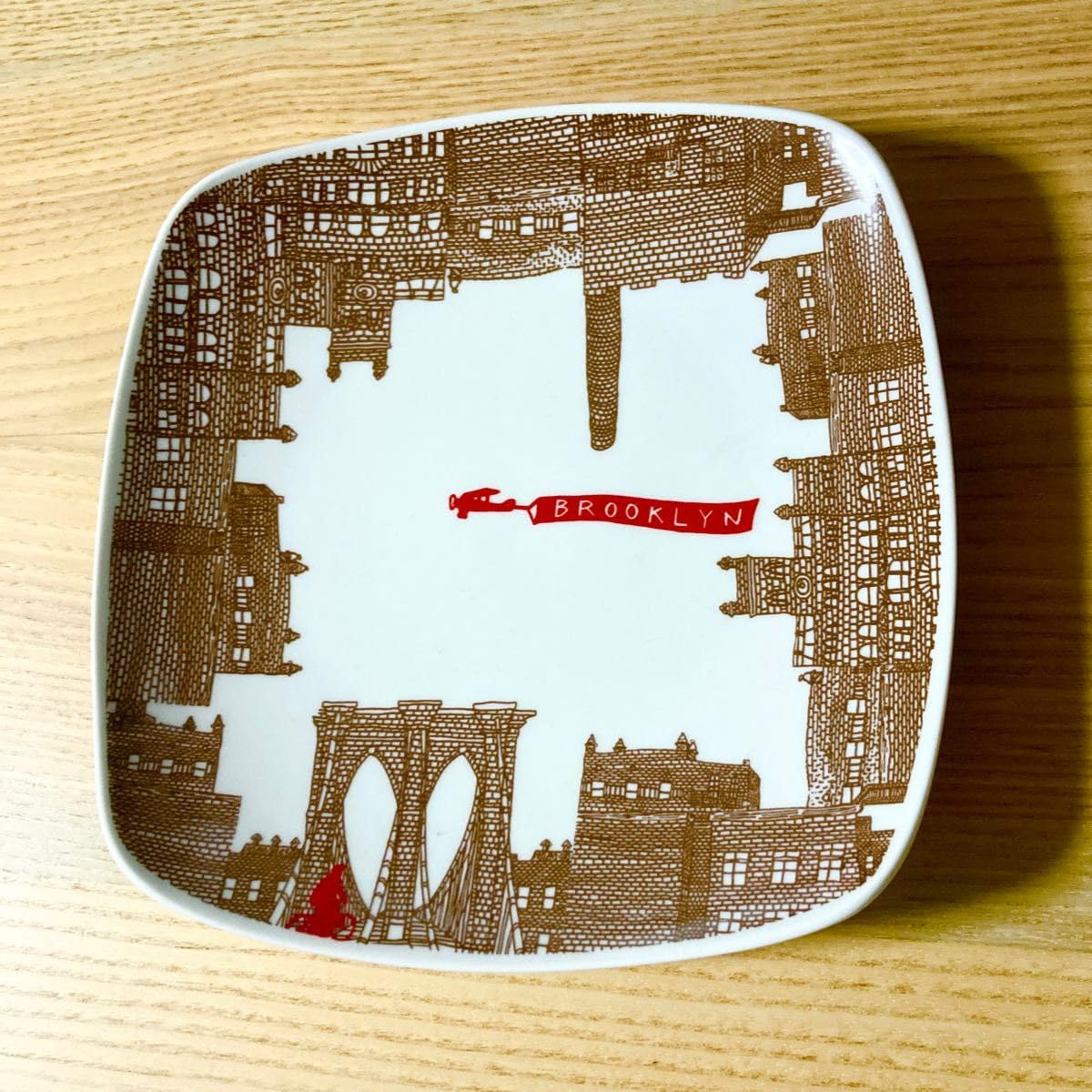 Amazon.co.jp: FISHS EDDY フィッシュエディ ミスド スクエアプレート