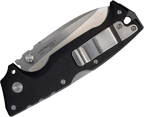 Miniatura 10 de Cold Steel AD-10 3.5" S35VN Cuchillo plegable táctico con mango G-10 de 5.25 pulgadas con mecanismo de bloqueo Tri-Ad