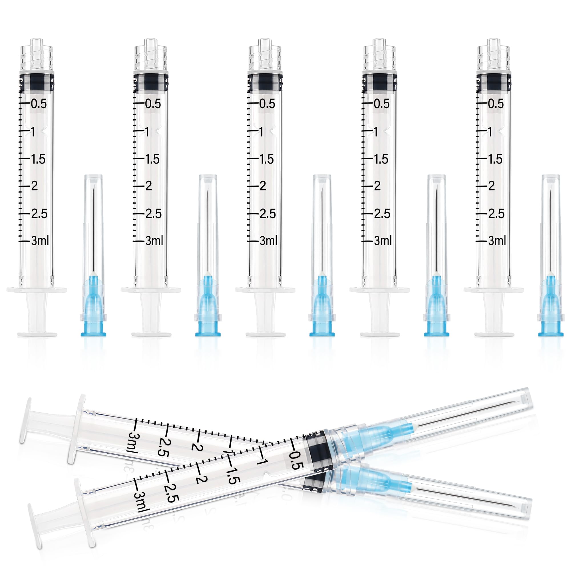100 Stück 3ml Luer Lock Plastiktube Transferwerkzeuge für Flüssigkeiten
