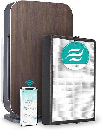 Alen Purificador de aire BreatheSmart 45i HEPA con filtro puro para habitaciones grandes de hasta 1900 pies cuadrados - Perfecto para dormitorios y