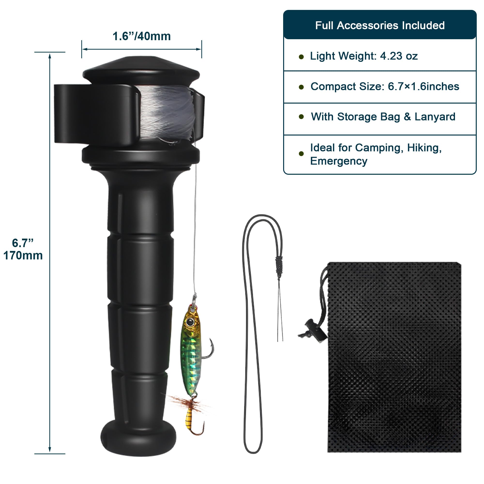 backpacker fishing pole Amazon.com: LIGHT JAY 2.0 Backpacker Survival Fishing Kit, Emergency  Lightweight Fishing System for Travel, Hiking, Camping (Black) : Sports &  Outdoors