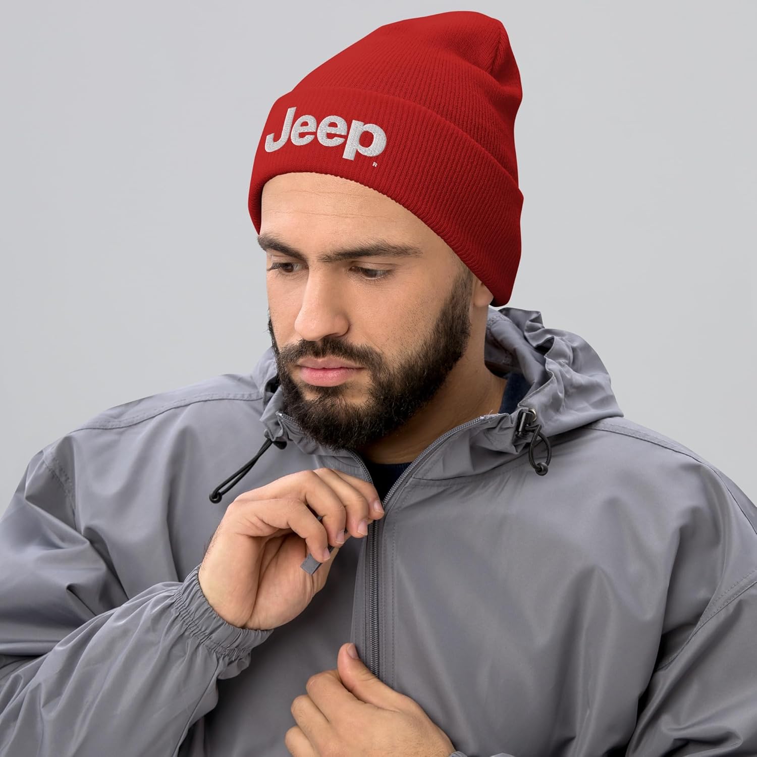 Jeep Logo Cuffed Beanie Hat