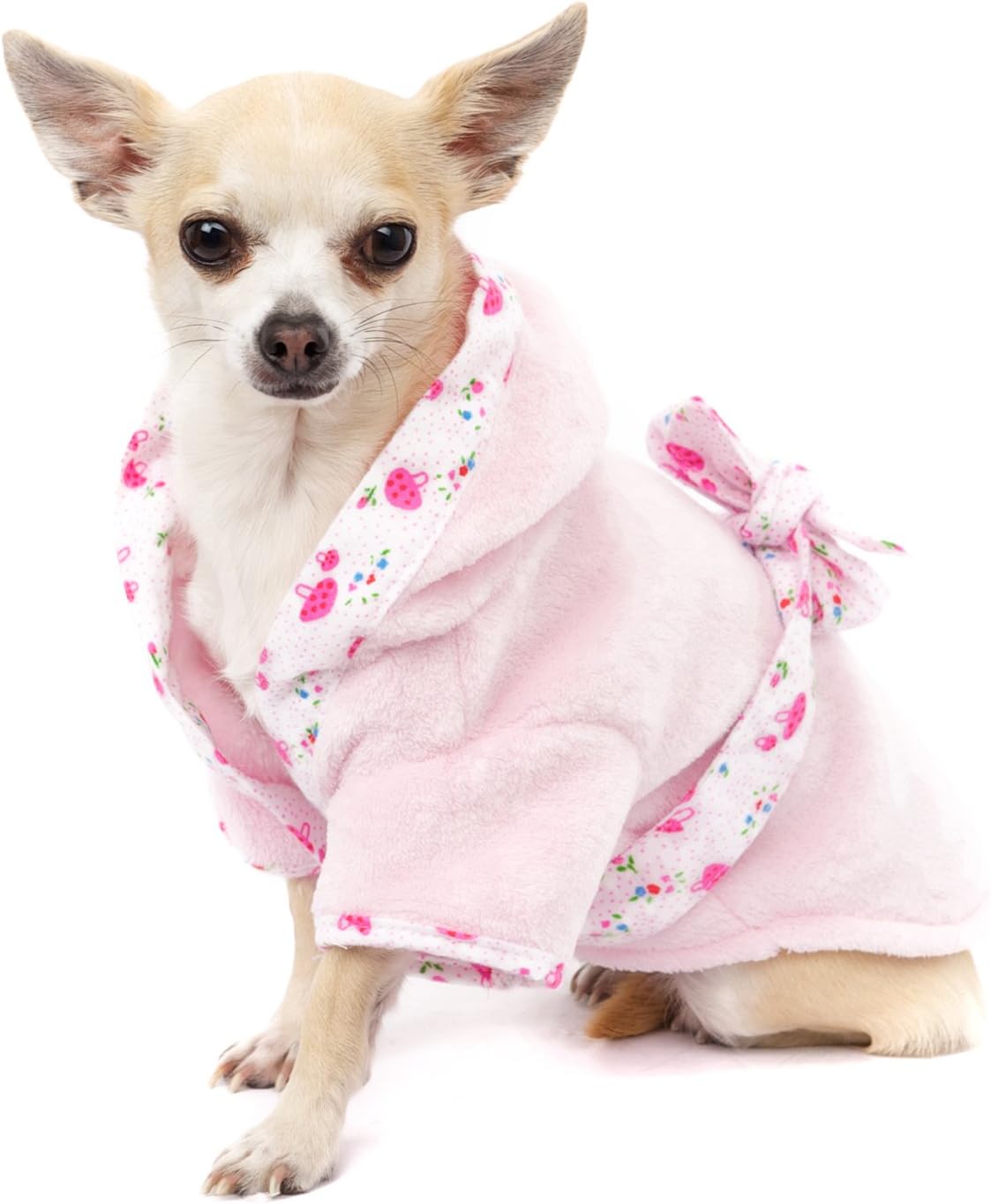 UrbanPup Plush & Fluffy Terry Bathrobe (Large - Dog Body Length: 14" / 35cm)