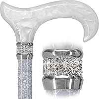 Vista 11 de Royal RC Canes Bastones elegantes para caminar, diseño de collar de diamantes de imitación, bastones ajustables coloridos, el mejor regalo