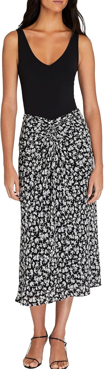 Club Monaco Women's Women's Printed Twist Front Midi Skirt
