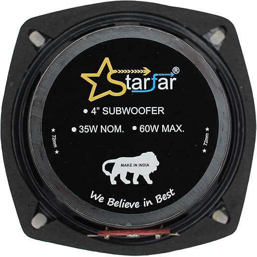 Starfar 4 inch 4Ohm/35w Subwoofer