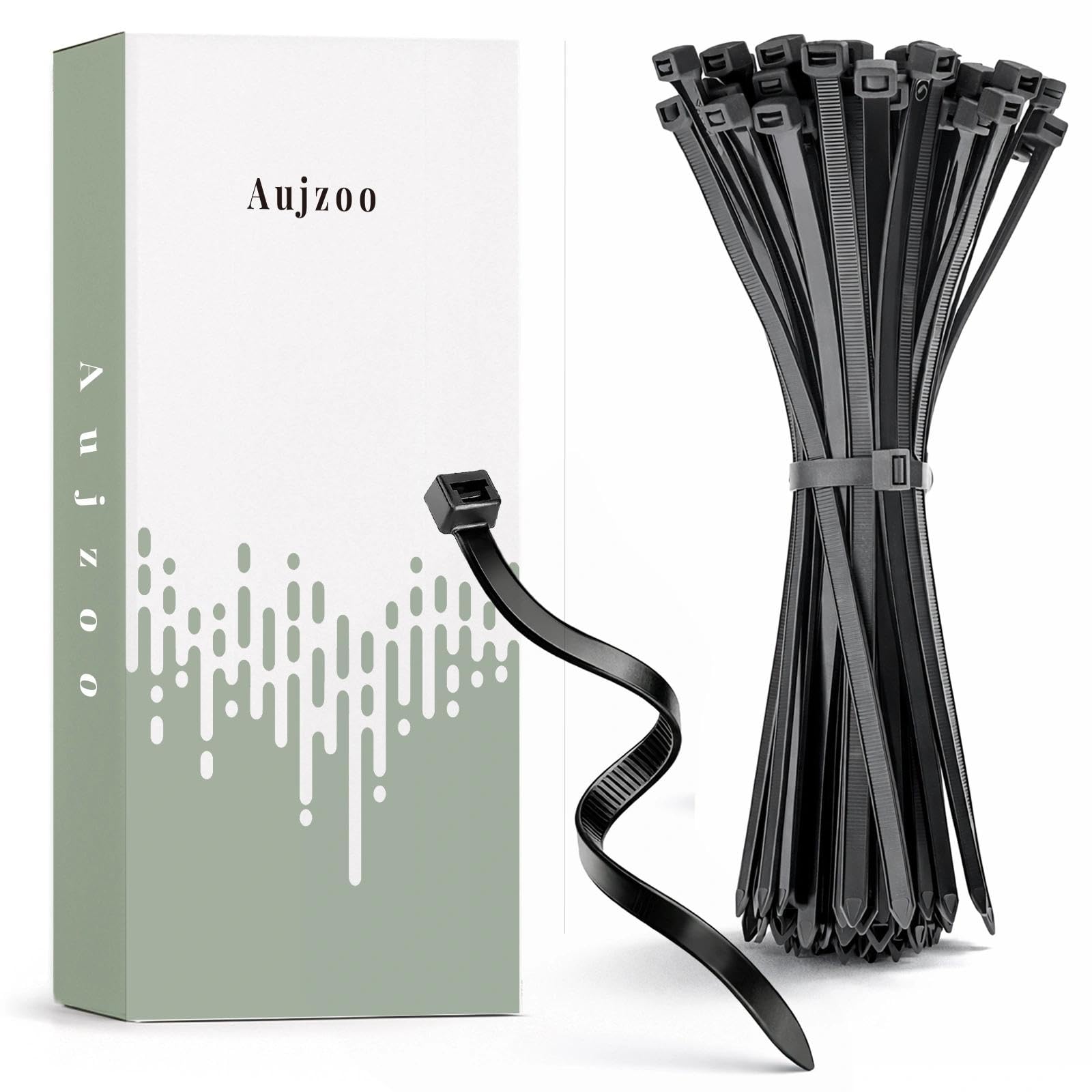 Cable Ties 120mm×2.5mm 100PCS Black Zip Ties Wraps Heavy Duty Strong Nylon Premium Self Locking 18 lbs Tensile Strength