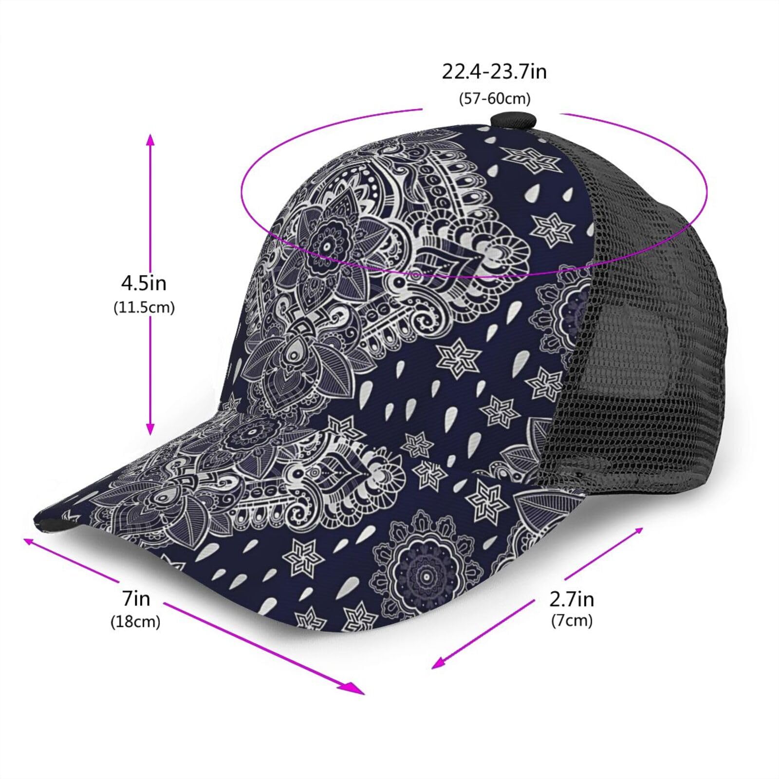 Amazon.co.jp: キャップ バンダナ柄 ペイズリー メンズ