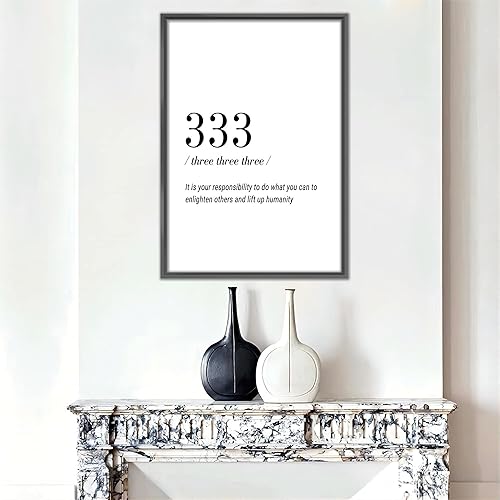 Miniatura 3 de Póster de ángel 333, 333, 333, numerología, 333 impresiones, número 333, impresión artística de pared, póster de aluminio 333 para decoración de