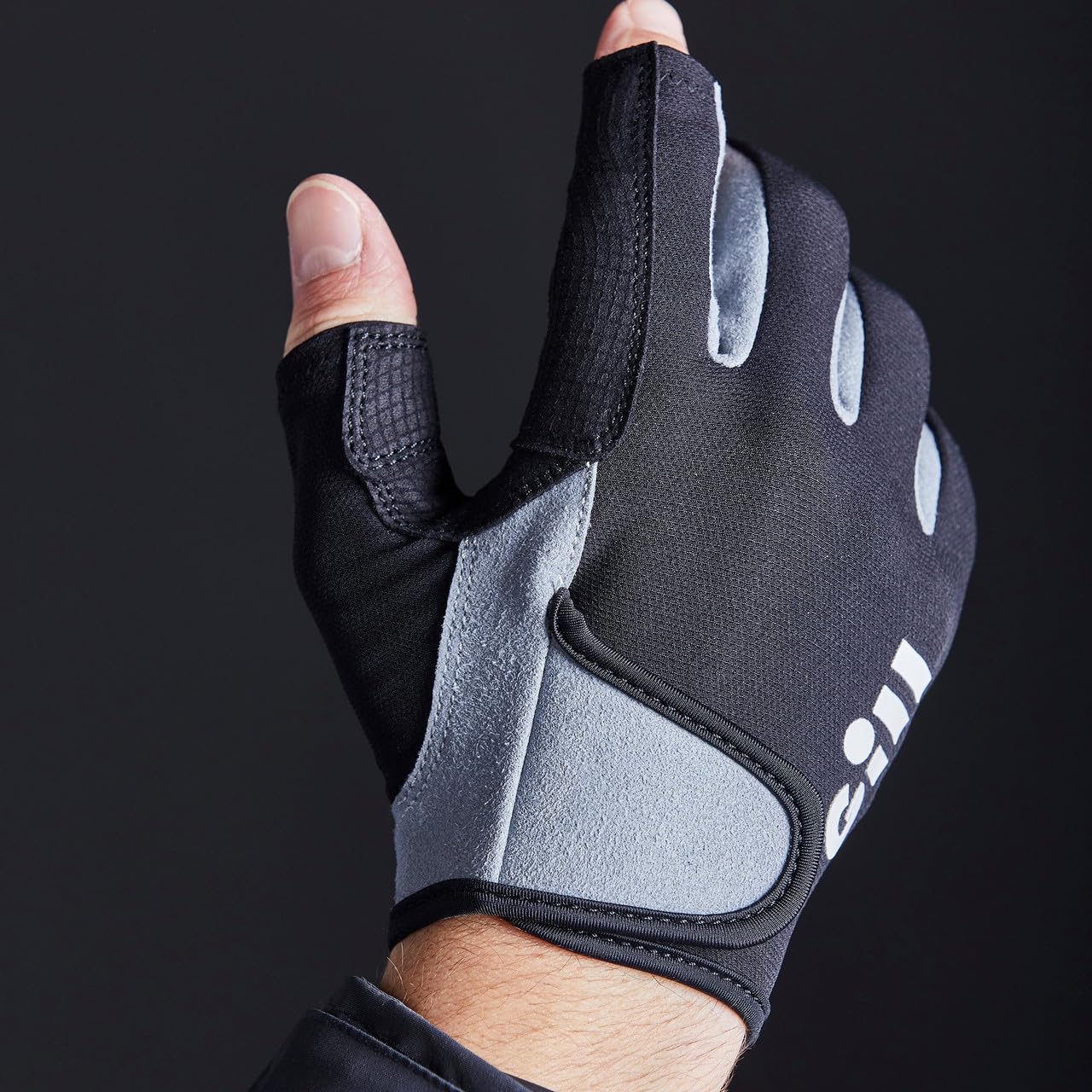 Gill Junior Deckhand Long Finger Sailing Gloves 2022 - Black