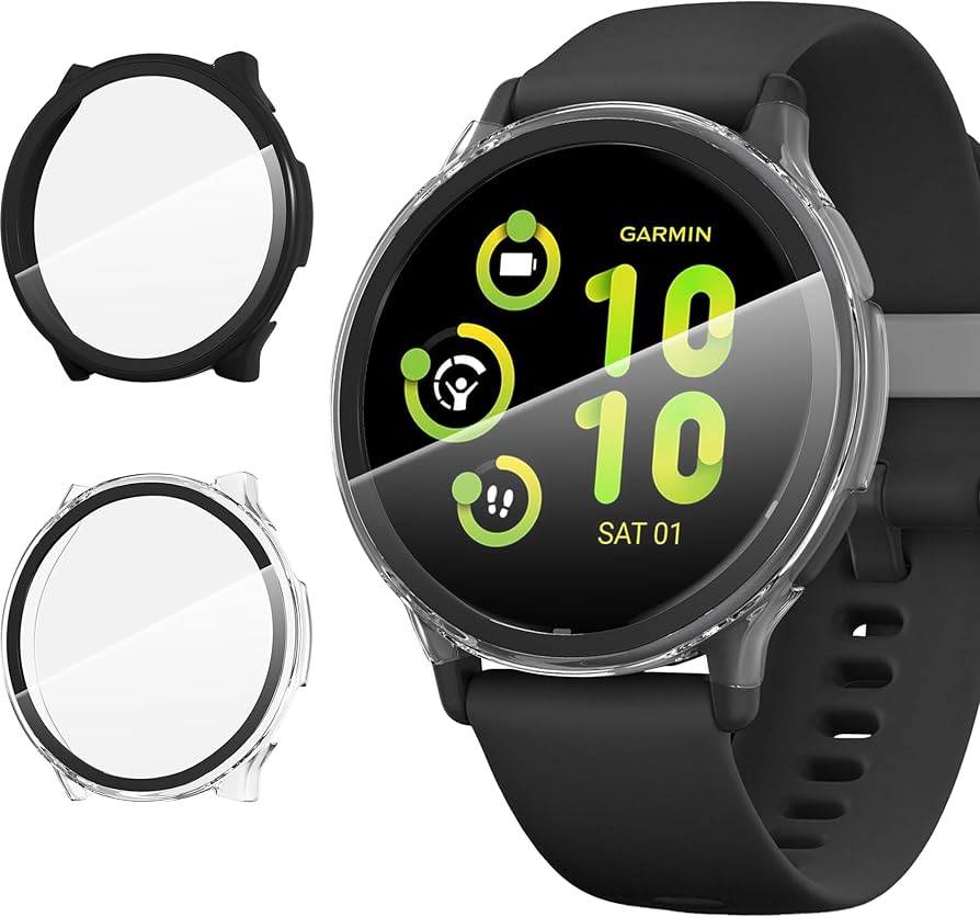 Coque + Verre Trempé Pour Garmin Vivoactive 6 – Protection Complète – Ultra-mince