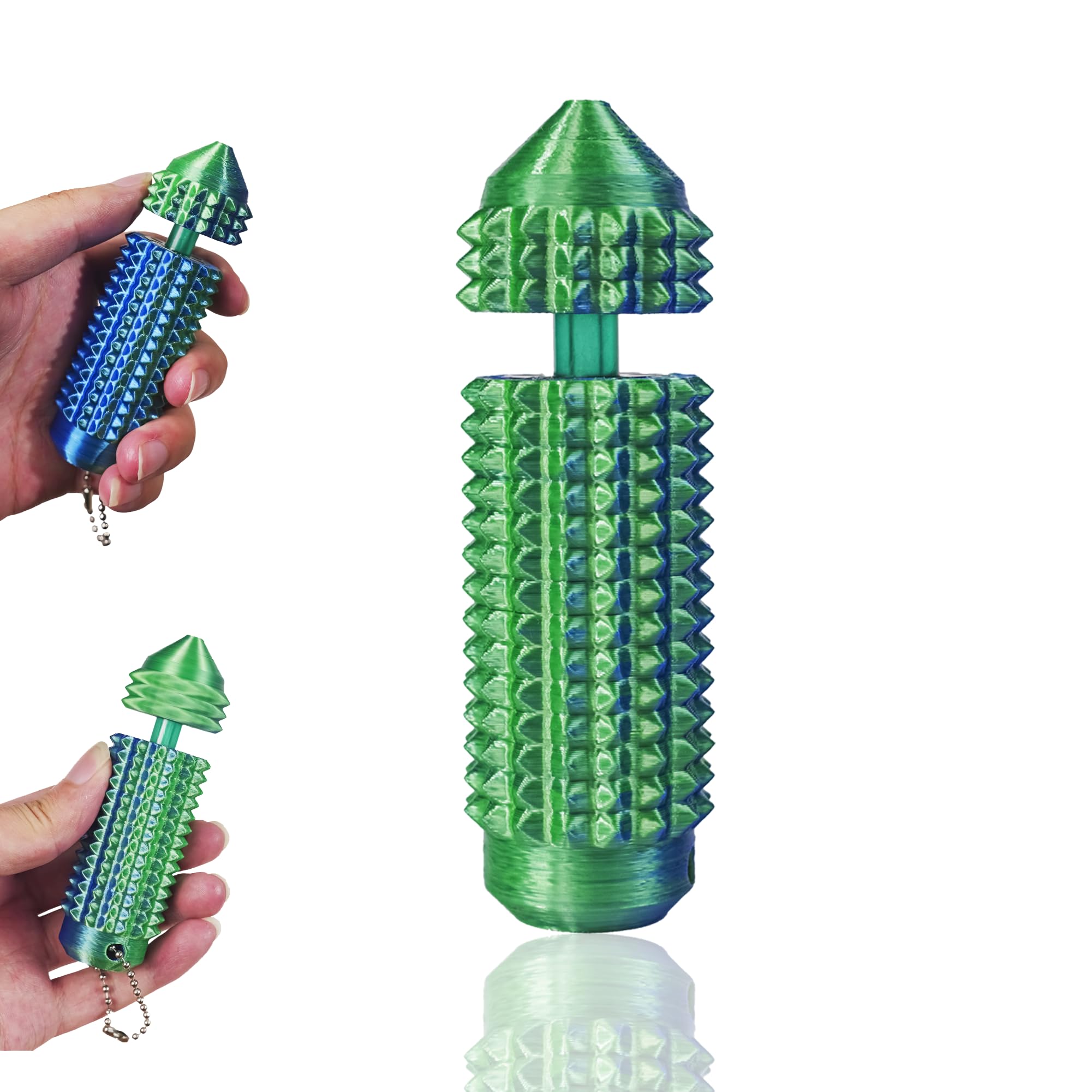 SnapMorph3.1 Little Ouchies Fidget Toys - Long-Lasting Spinning Pain Stim Toy for Anxiety &amp; Stress Relief, Fidget Toys for Adults Teens, Pain Relief Fidget Tool,1PCS Green