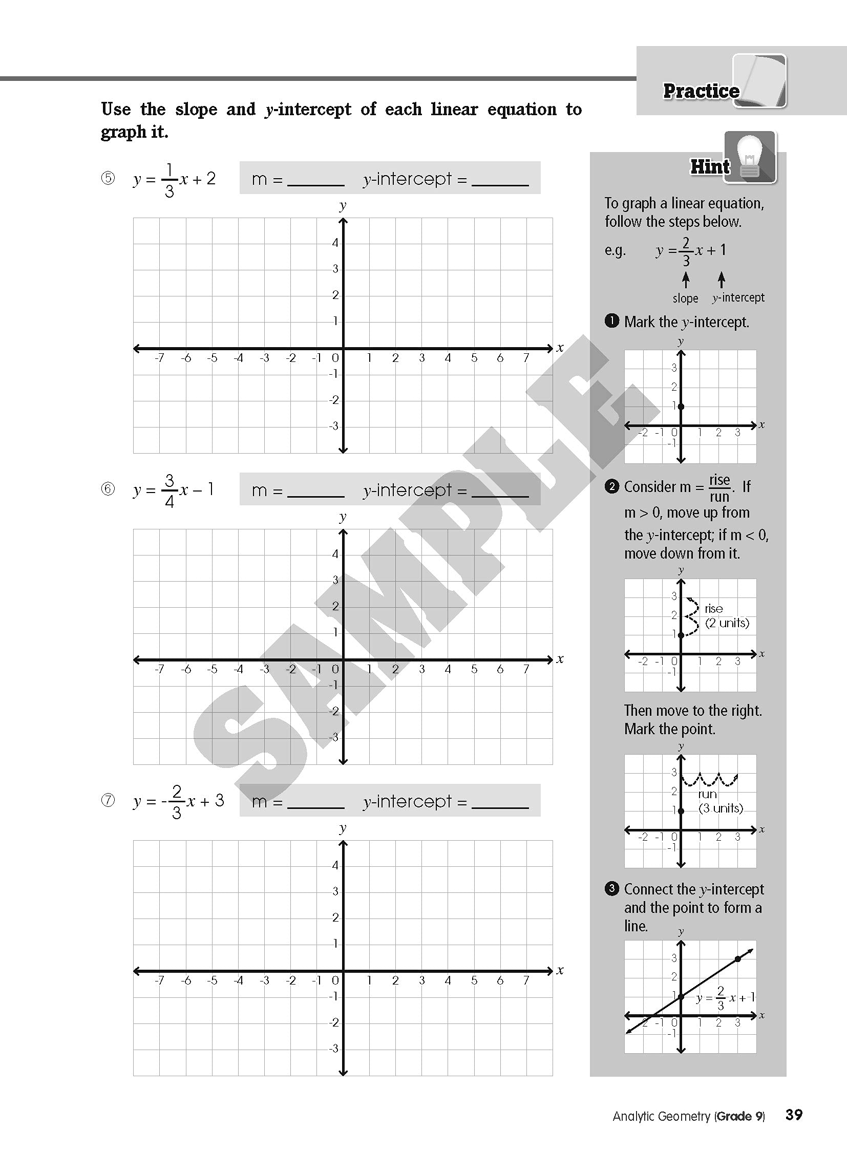 MathSmart Grade 9 - Analytic Geometry