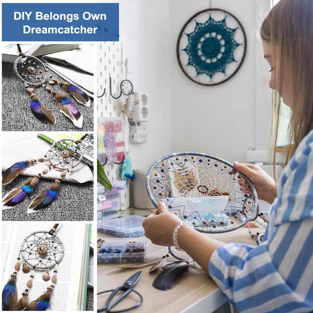 10 Pièces Cercle Attrape Reve 10cm Anneaux Attrape-Rêves En Métal