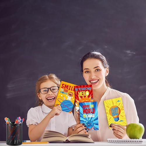 Miniatura 6 de 32 piezas de regalos bíblicos cristianos a granel, 16 bolígrafos de tinta motivacional religiosa, 16 blocs de notas inspiradores con versículos