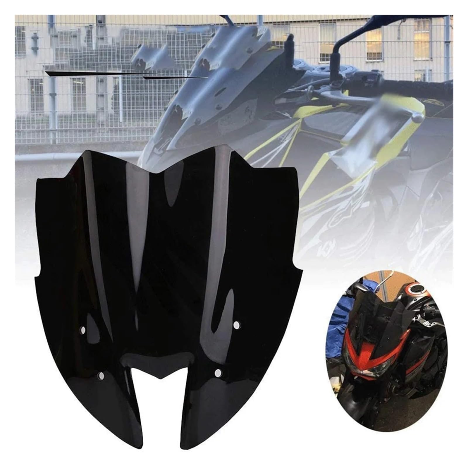 Parabrezza e deflettori per moto, deflettori per spoiler e parafango Parabrezza e deflettori per moto, deflettori per spoiler e parafango