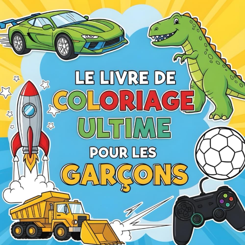 Le Livre de Coloriage Ultime Pour les Garçons: plus de 100 pages avec des dessins individuels et amusants