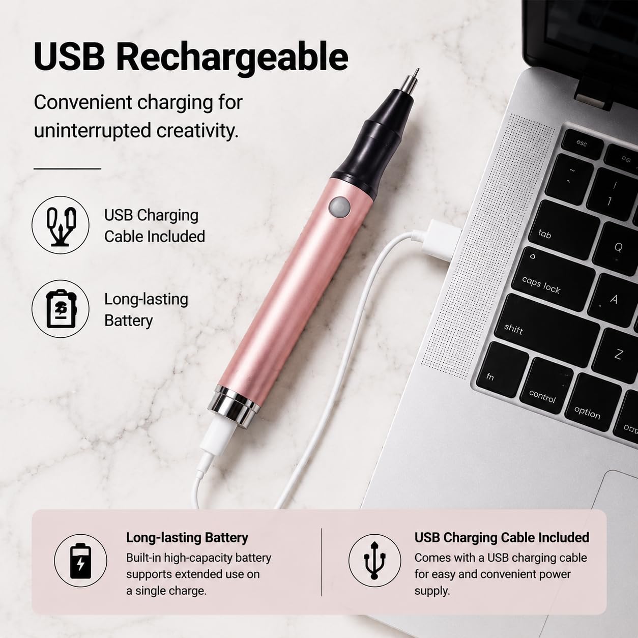 Stylo à Feuille Chauffante, Stylo Chauffant Hot Foil Usb Stylo D'Estampage à Chaud, Hot Foil Pen Scrapbooking Drawing Pen Avec 3 Pointes Pour La Fabrication De Cartes
