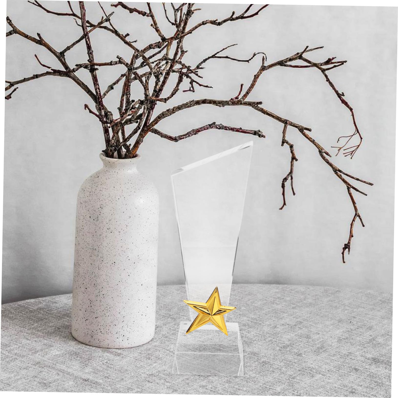 TOYANDONA Trofeo De Cristal Creativo Trofeos Estrella para Premios De Cristal Ceremonias De Graduación y Celebraciones De Logros
