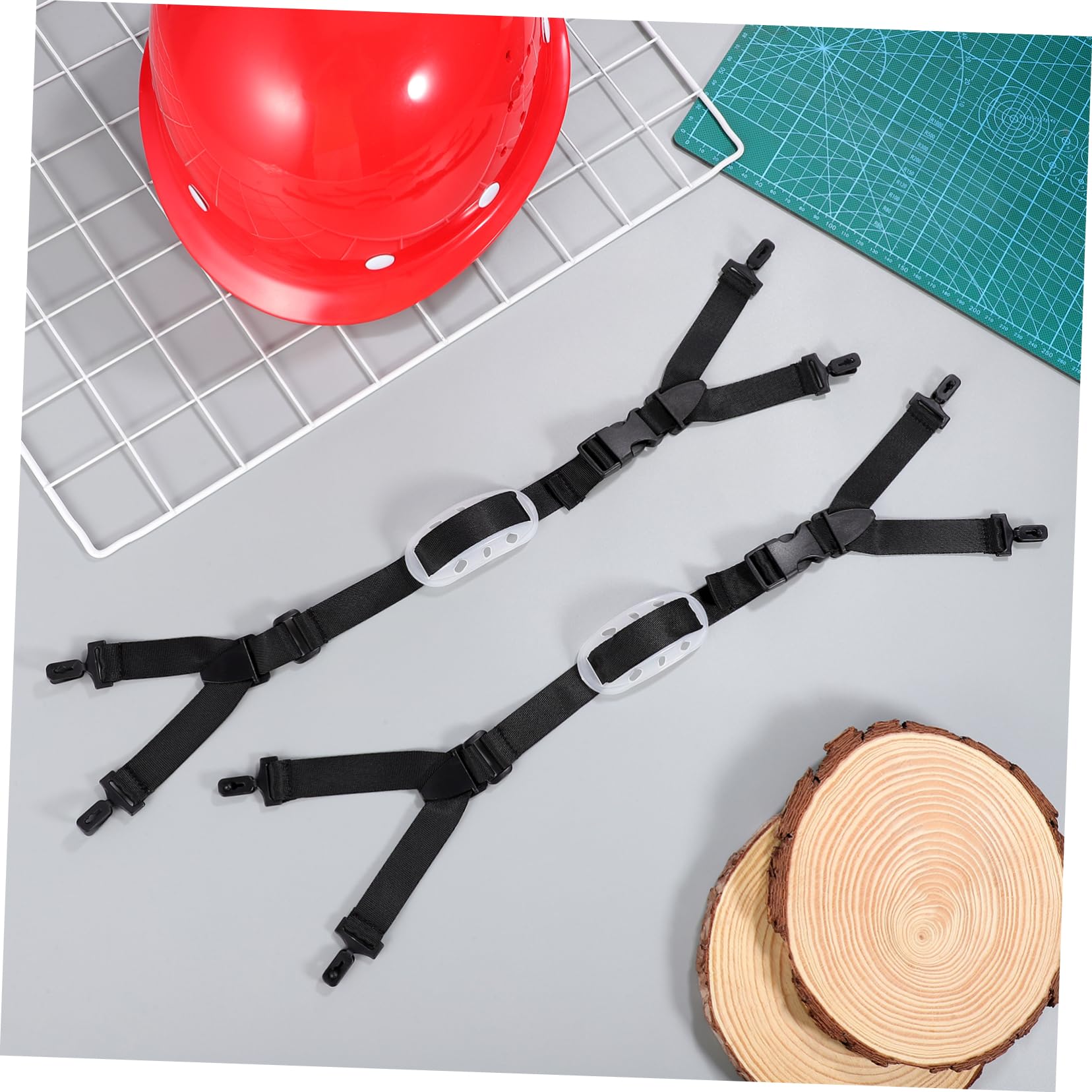 10 Set Sottogola Del Casco Elasticizzato Fascia Per Casco Di Sicurezza Sottogola Per Elmetto Universale Sottogola Imbottito Sostituzione Poliestere Nero Colore Casuale 2 Pezzi*10