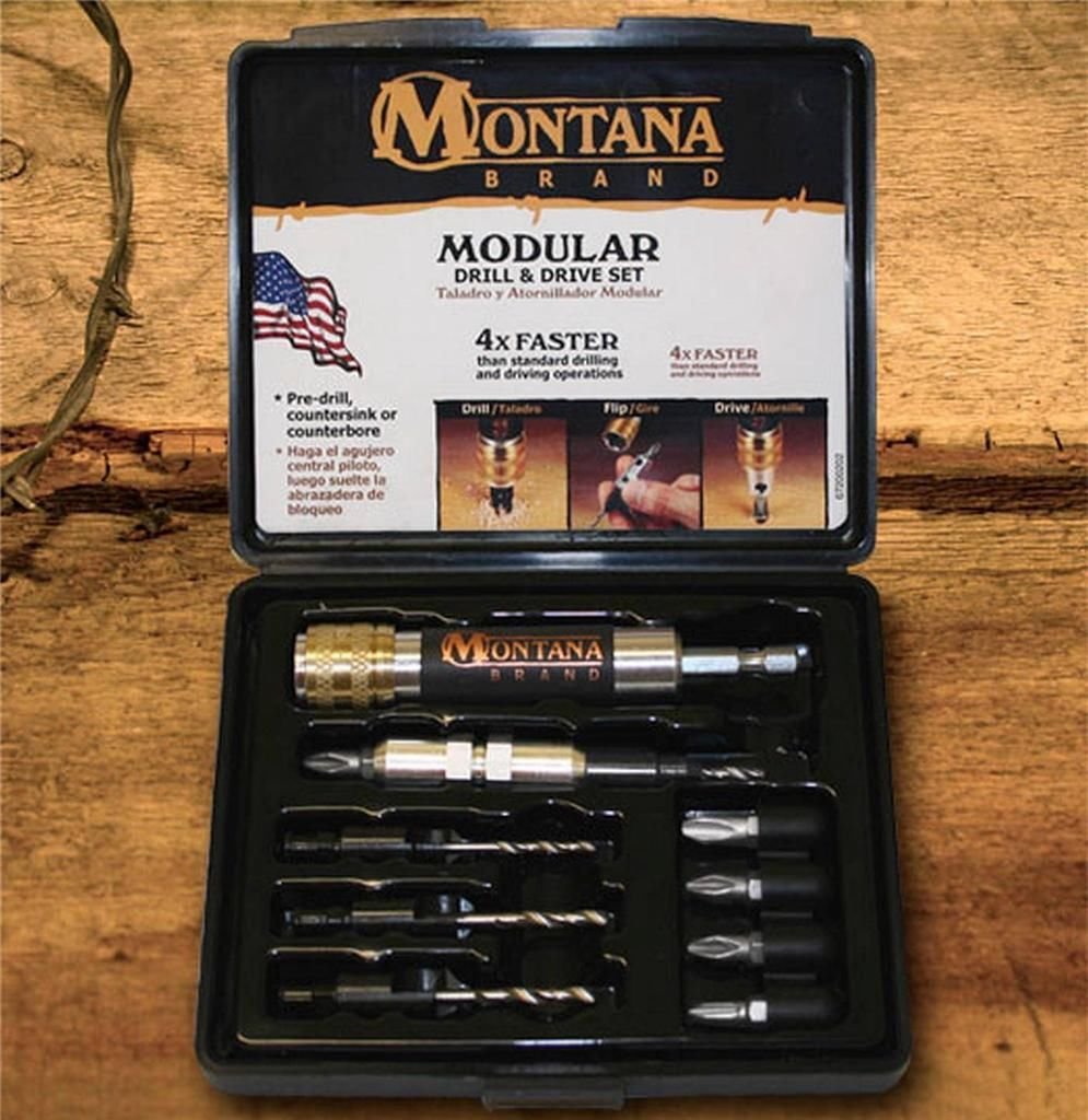 Countersink Drill Bit & Driver Set w/ Quick Change Hex Shaft, Size #6 #8 #10 /12