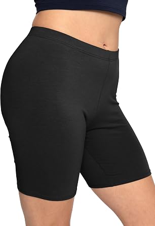 STRETCH IS COMFORT Cotton Biker Shorts Women & Capris Workout Shorts Women