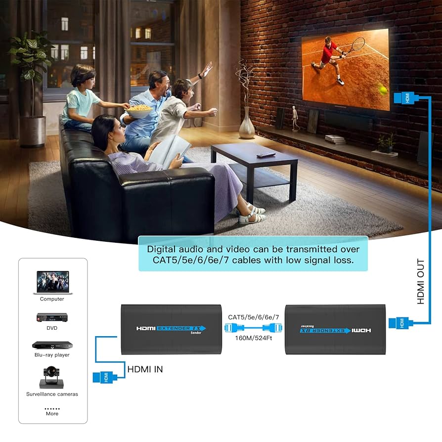 残り1点⭐️1080P@60Hz HDMI エクステンダー 監視室 ビデオ会議 513cUN3dGlL._AC_UL210_SR210,