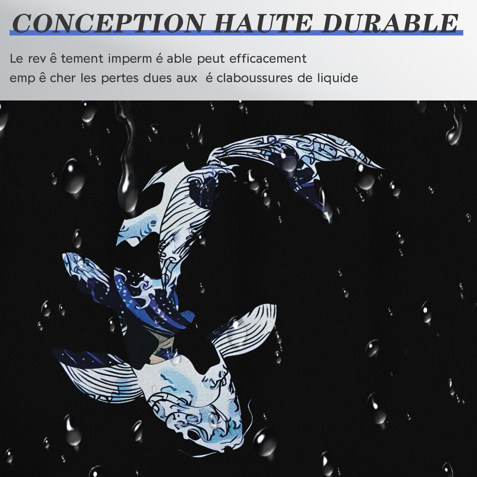 EFISH Alfombrilla de ratón para Juegos Japonesa XXL de 800 x 300 mm, Grande, con Bordes cosidos, Impermeable, Antideslizante, para PC, MacBook y portátil. Mejora la precisión y la Velocidad. (A3)
