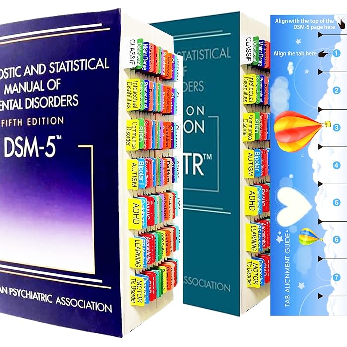 Buy Index Tabs for DSM5, 96 Diagnoses Disorders Guide Colored Tabs
