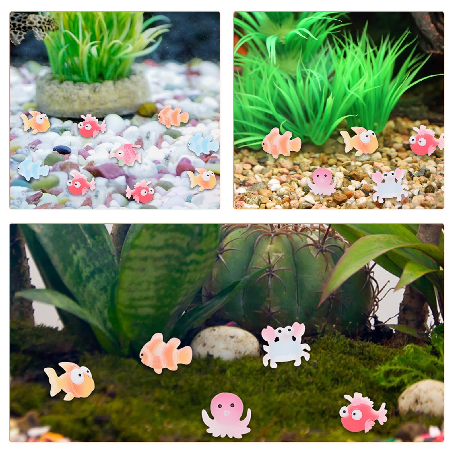 Sewroro Miniaturas de Animales Marinos de Resina 200 Piezas Figuras Pequeñas Variadas para Decoración de Peceras y Jardines de Hadas Ideales para Manualidades y Fiestas Temáticas