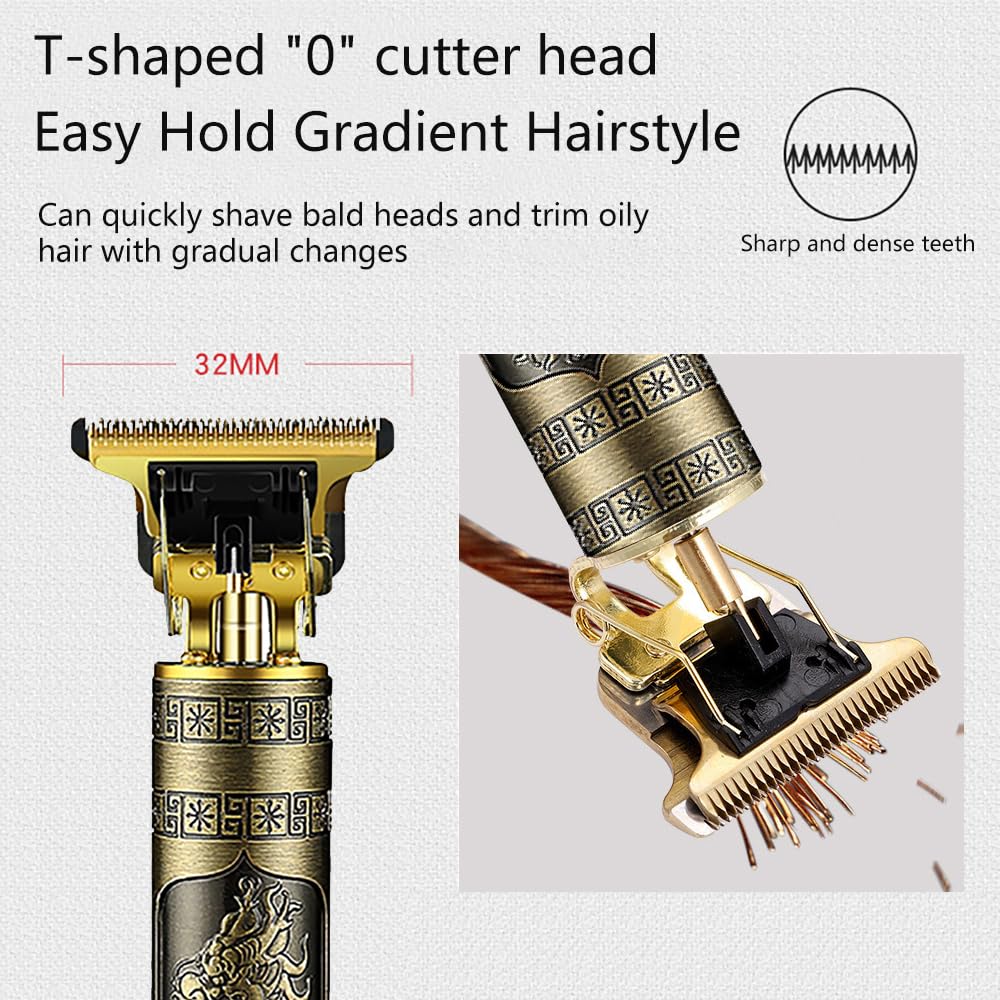 Tondeuse Cheveux Hommes,Tondeuse Barbe Professionnel Finition,Rasoir Electriques Hommes,Sans Fil Brostyle Tondeuse Precision Rechargeable,Cadeau Homme