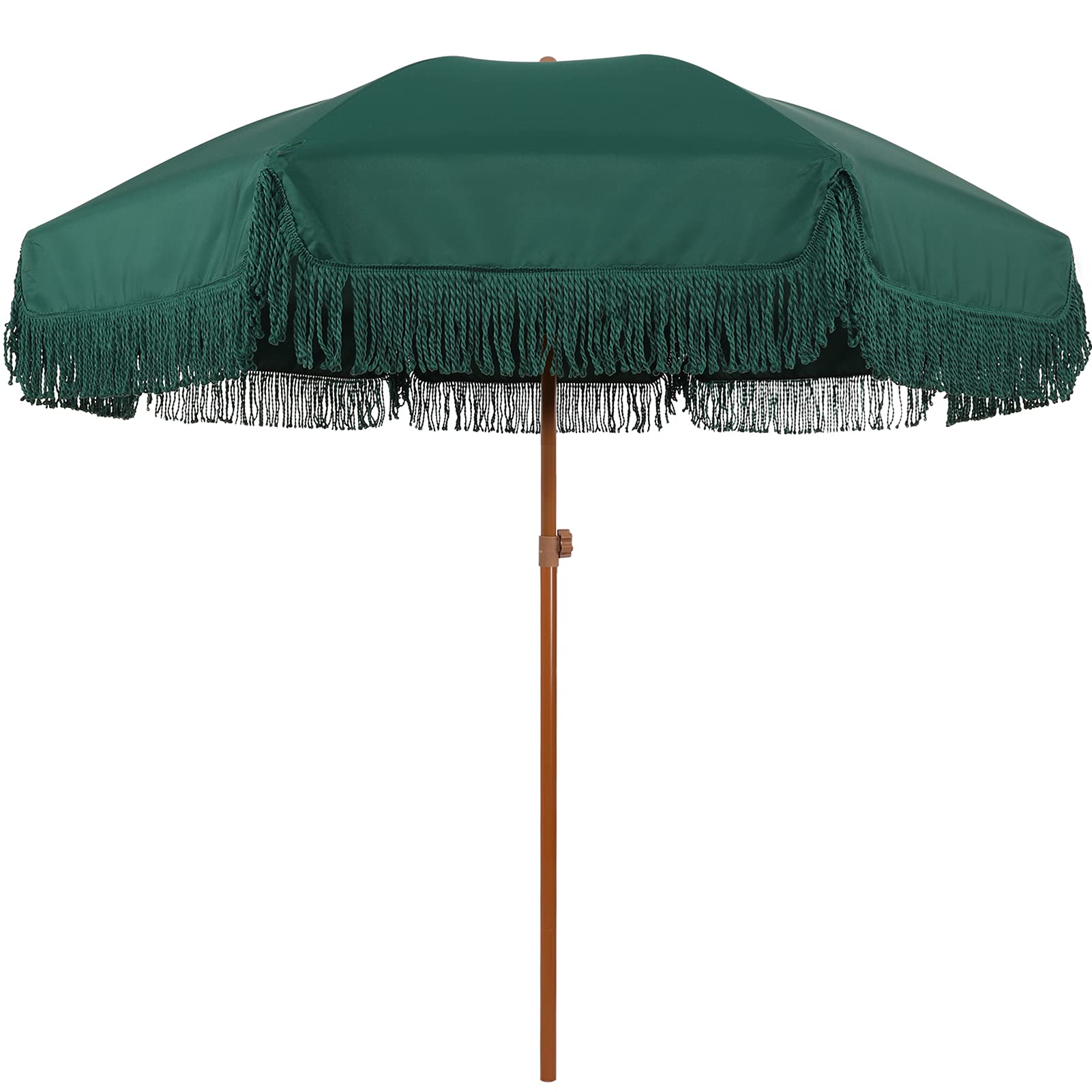 Buy AMMSUN 7ft Patio Umbrella with Fringe Outdoor Tassel Umbrella UPF50