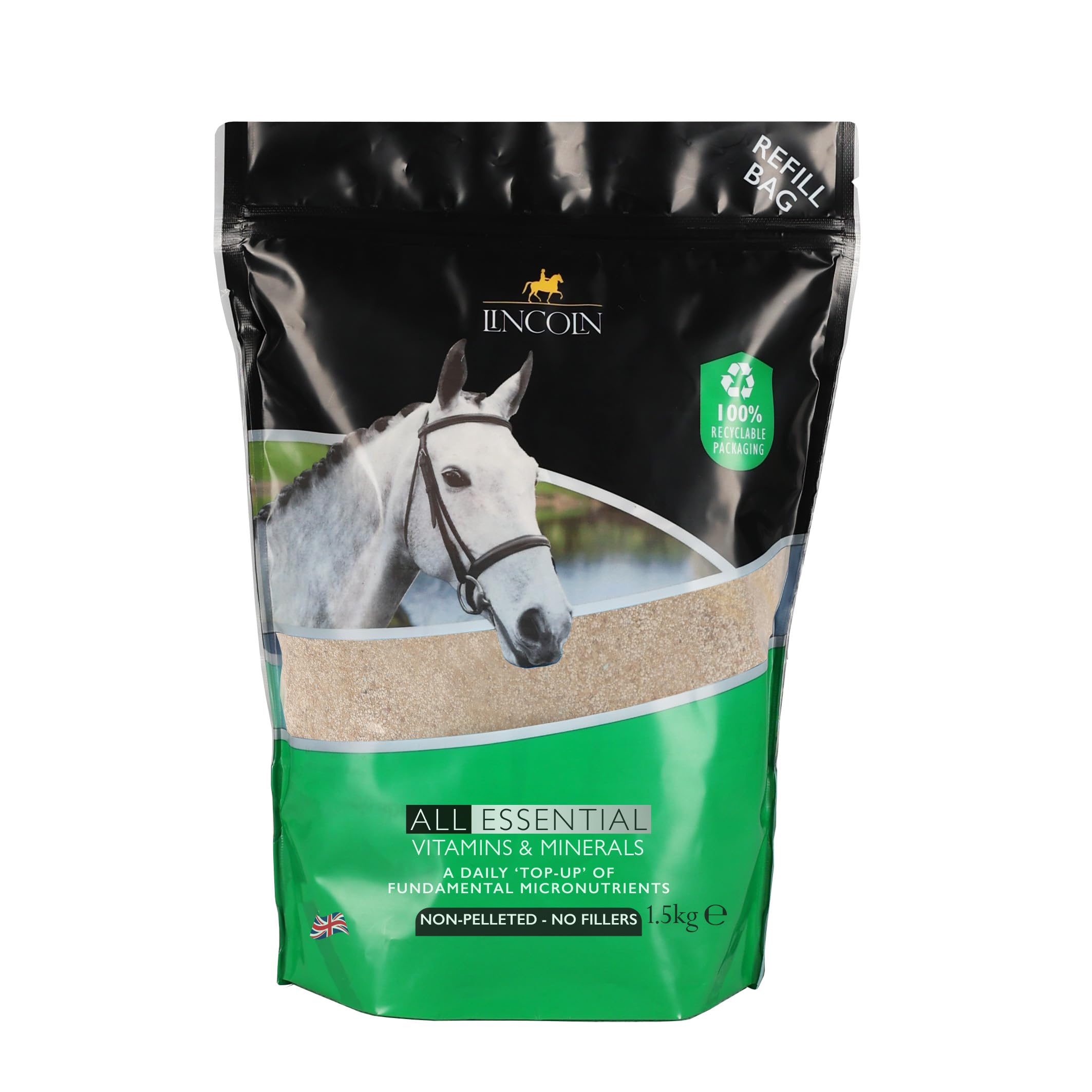LINCOLNAll Essential Vitamins & Minerals1.5kg Refill Pouch For Horses