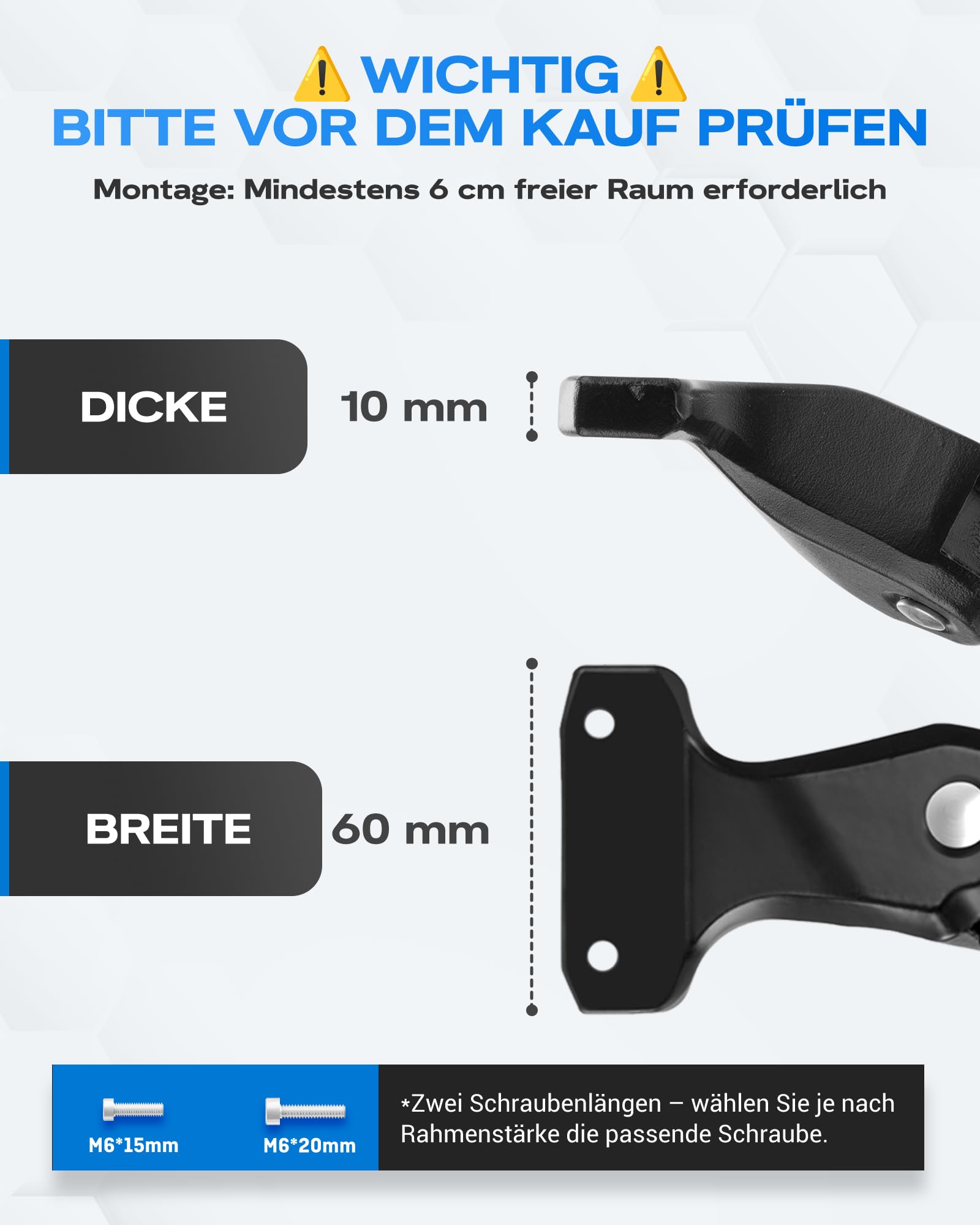 WATSABRO Fahrradständer 24-29 Zoll,Höhenverstellbarer Seitenständer,40mm Lochabstand,M5 Schraube Schraubenöffnung 5mm,Stabil Seitenständer E-Bike,MTB