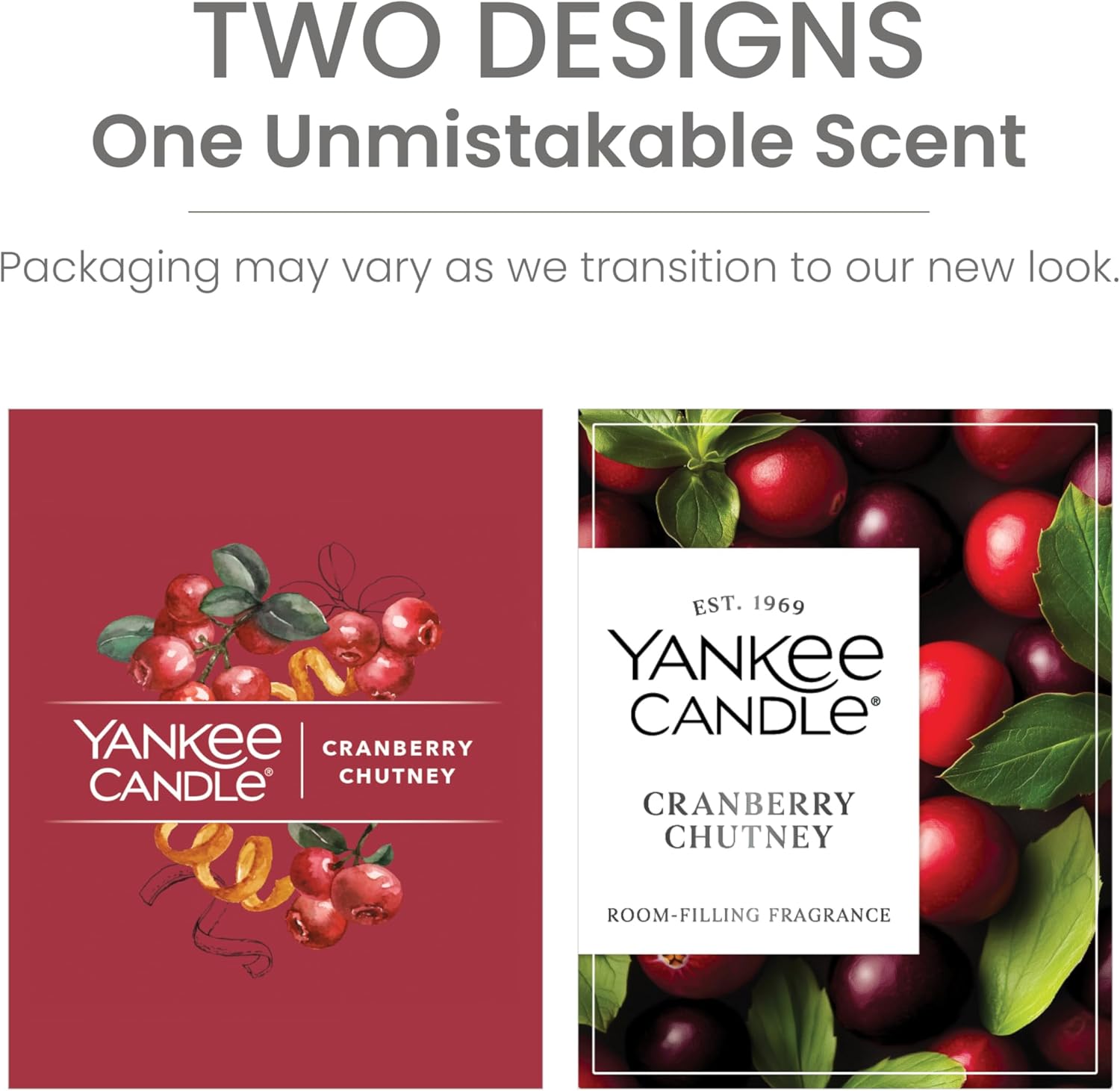Yankee Candle Large Tumbler Scented Candle with up to 80 Hour Burn Time, Premium Plant Wax Blend for Consistent Burn, 20 oz Tumbler Candle with Room Filling Fragrance, Cranberry Chutney