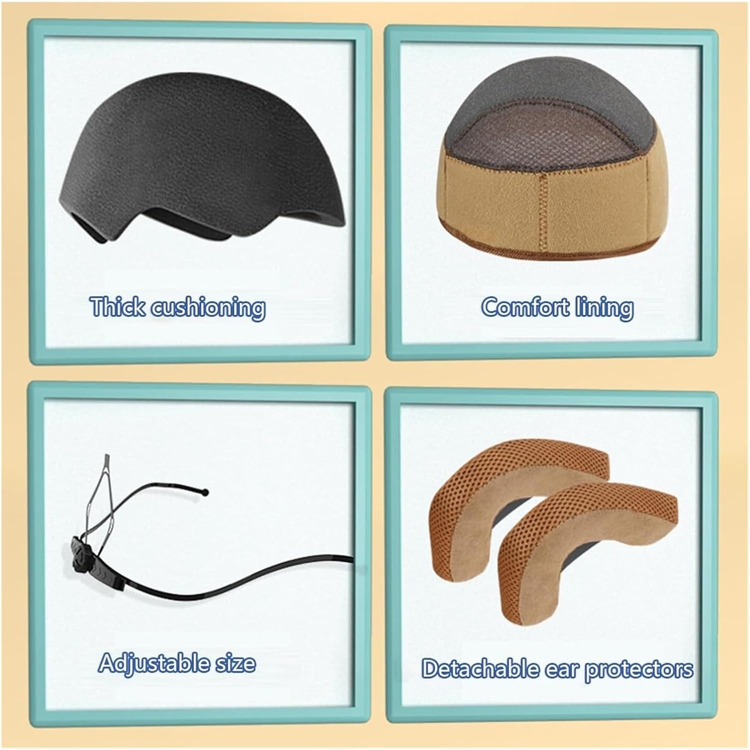 DOT Approved Cute 3/4 Kids Motorcycle Helmet for 3-14 Years Old, Boys Girls Go-Kart Dirt-Bike Street Electric Scooter Retro Youth Motorcycle Helmet for Moped ATV, Four Seasons