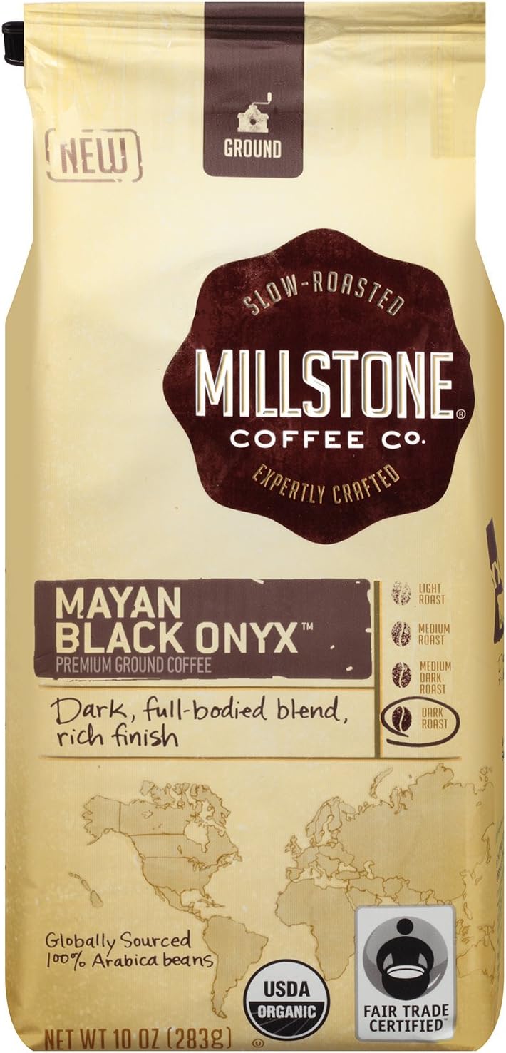 Millstone Mayan Black Onyz Premium Ground Coffee, 10 Ounce