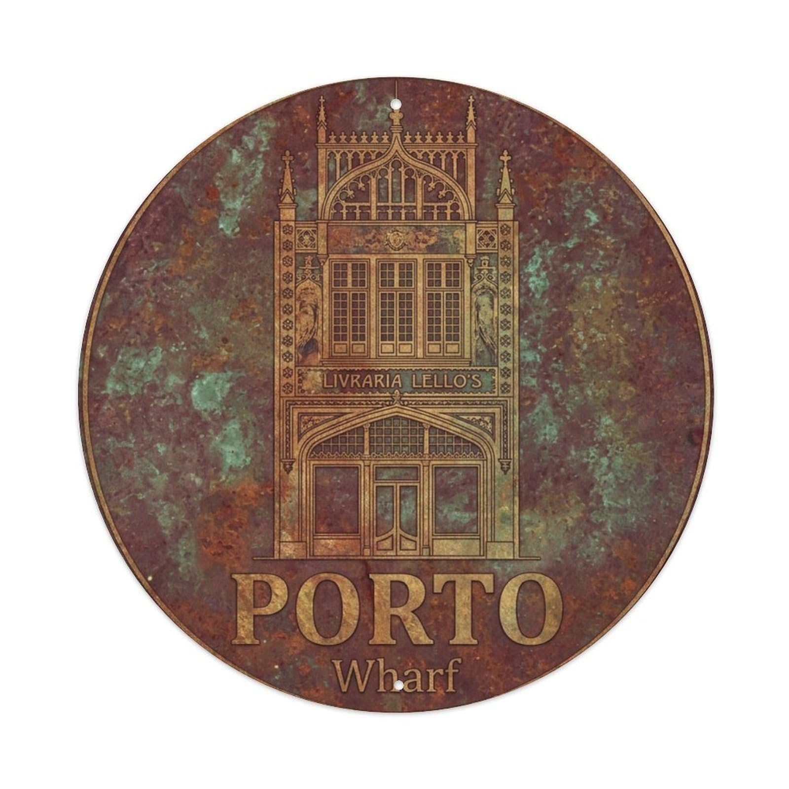 Metal Tin Sign Ribeira Portugal Vintage Travel