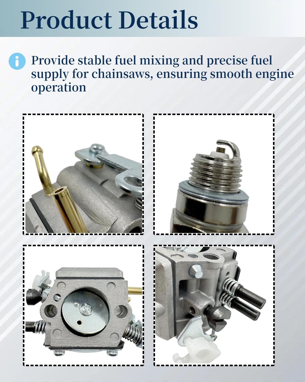 Carburetor Kit Fit for Dolmar PS-630 6300 6400 7300 7310 7900 7910, for Makita DCS6401 DCS6421 DCS7301 DCS7901 EA7300PR EA7900PR; for Zama C3M-DM18A Chainsaw w/Tune Up Kit
