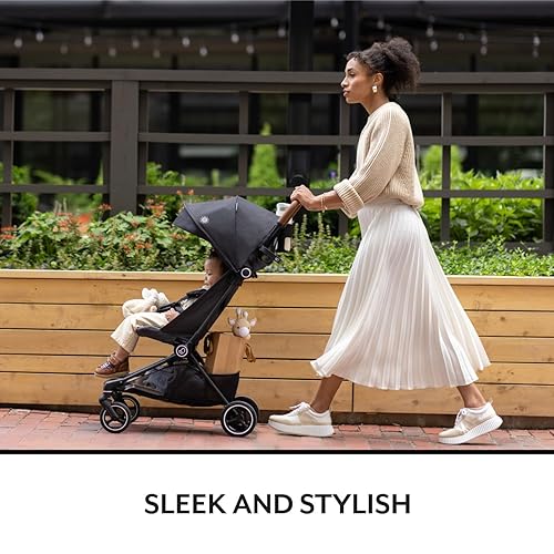 Miniatura 9 de Evenflo Cochecito de fibra de carbono ultraligero Hummingbird (rosa calipte)